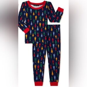 🆕 Derek Heart Christmas Fa La La Holiday Kids Unisex Pajamas 2-Piece Set XS